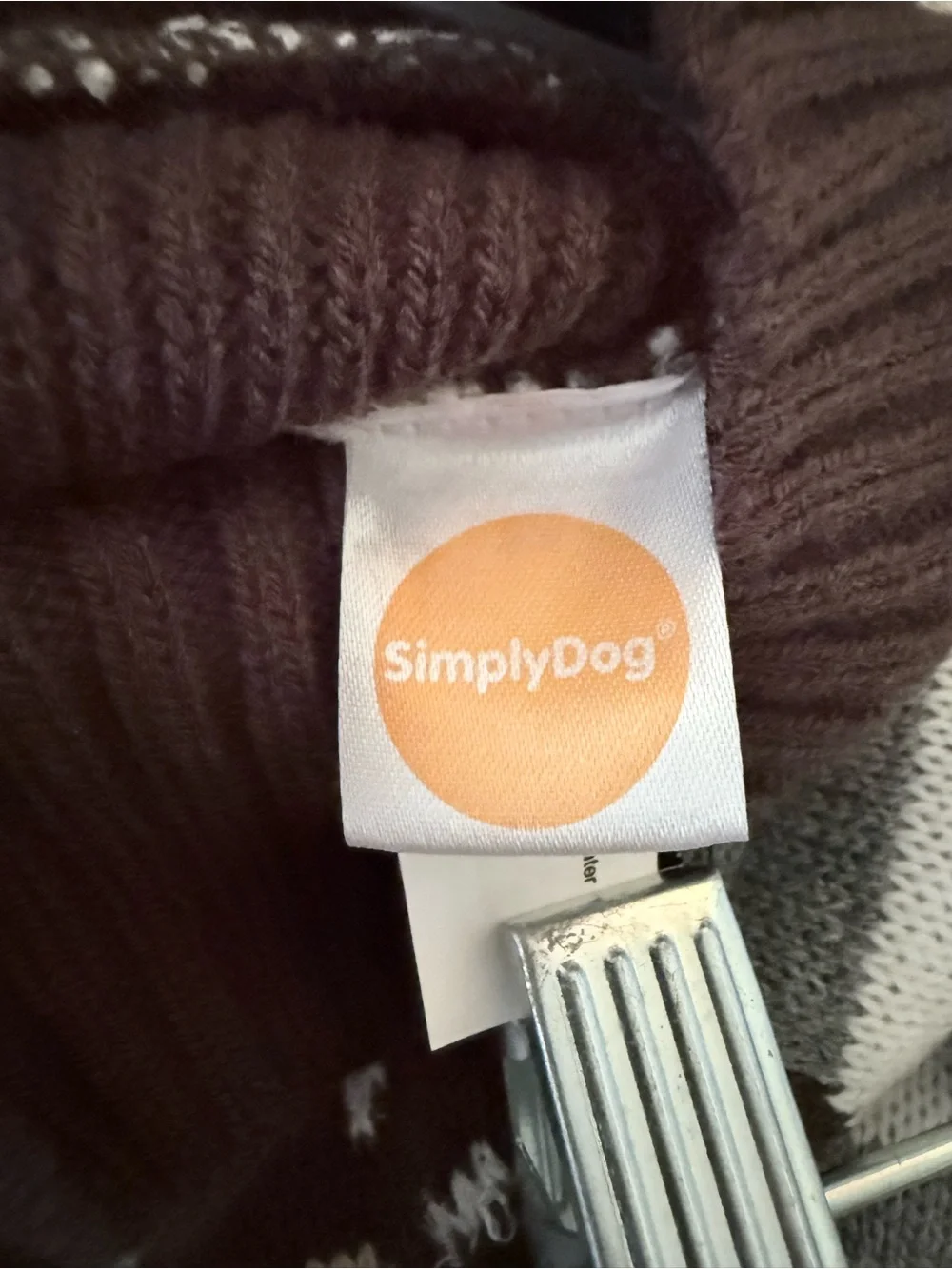 NWT Simplydog Hedgehog Stripe Knit Dog Sweater Size Large
